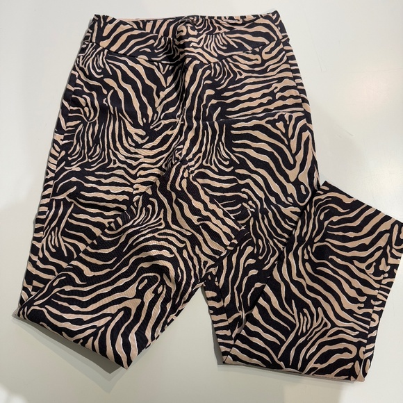 J. McLaughlin Masie Zebra Print Pull on Pants - Picture 1 of 6